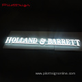 custom store sign LED 3D digital pattern letters